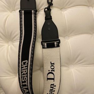 Christian Dior Handbag Embroidered Shoulder Strap